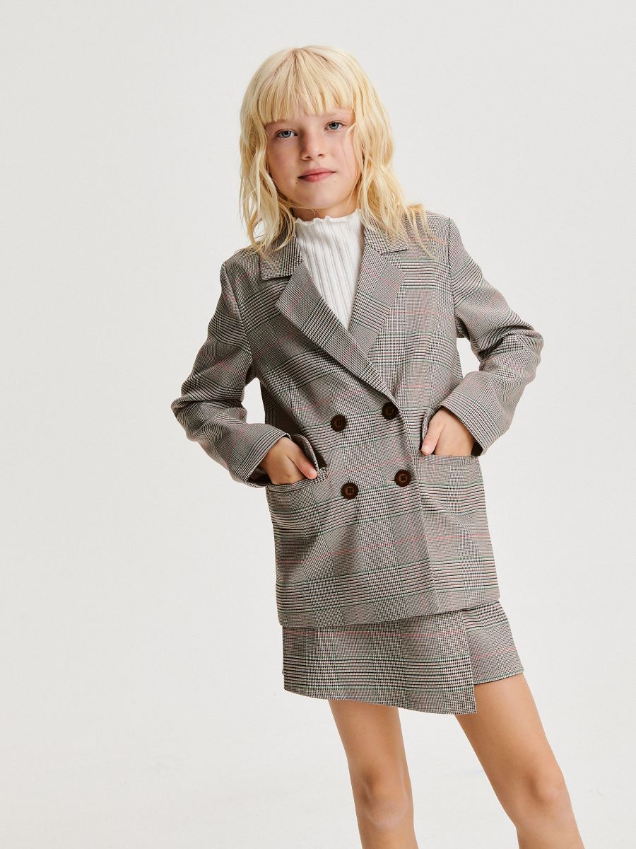 Check blazer - multicolor - RESERVED - 6