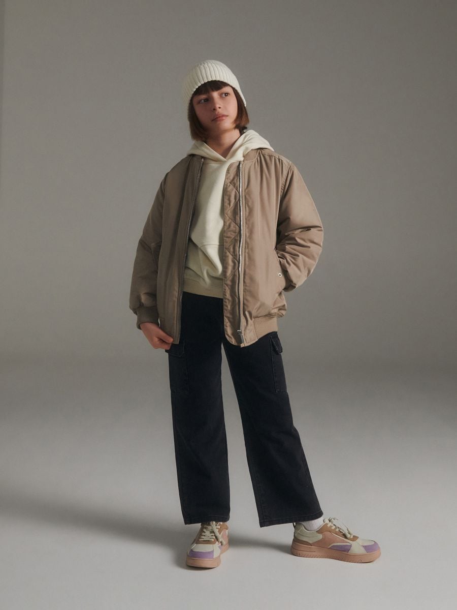 Bomber jacket - beige - RESERVED - 5