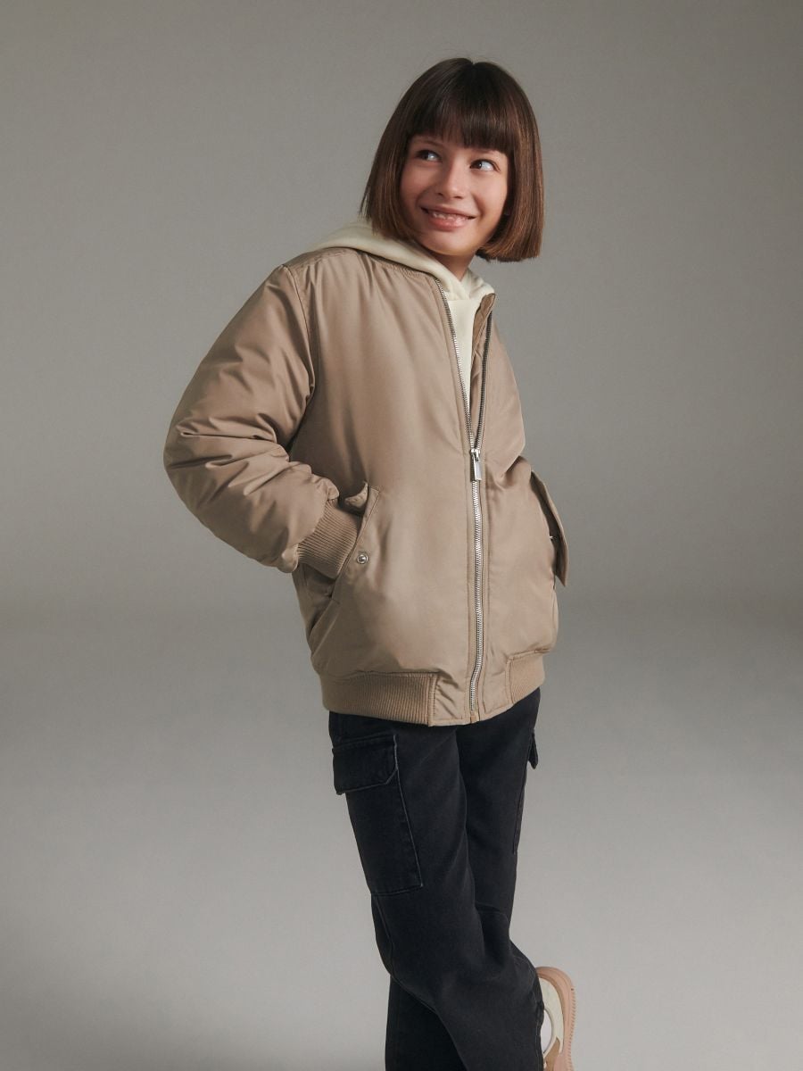 Bomber jacket - beige - RESERVED - 6