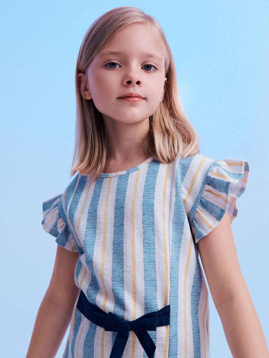 Blouse with a bow - white - RESERVED - 2