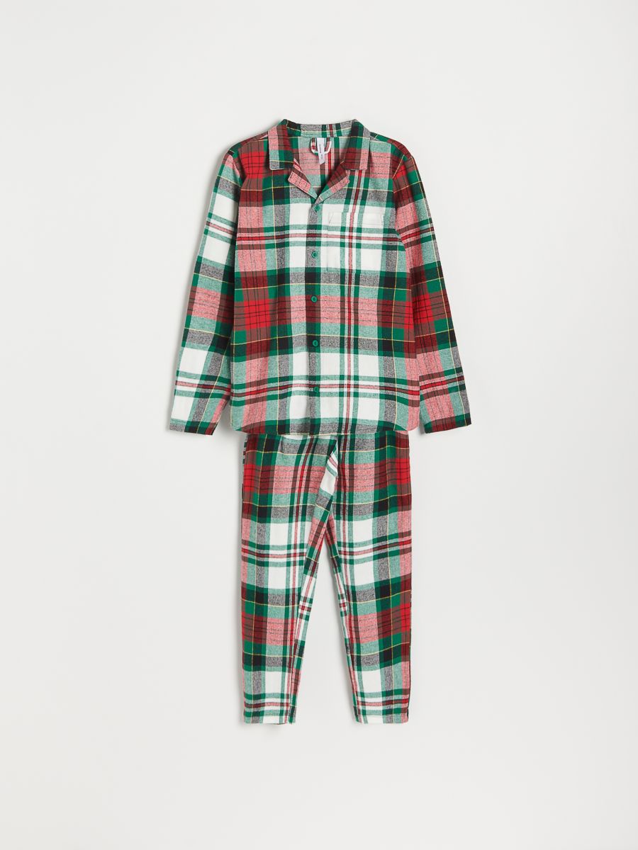 Check cotton pyjama set - cream - RESERVED - 2