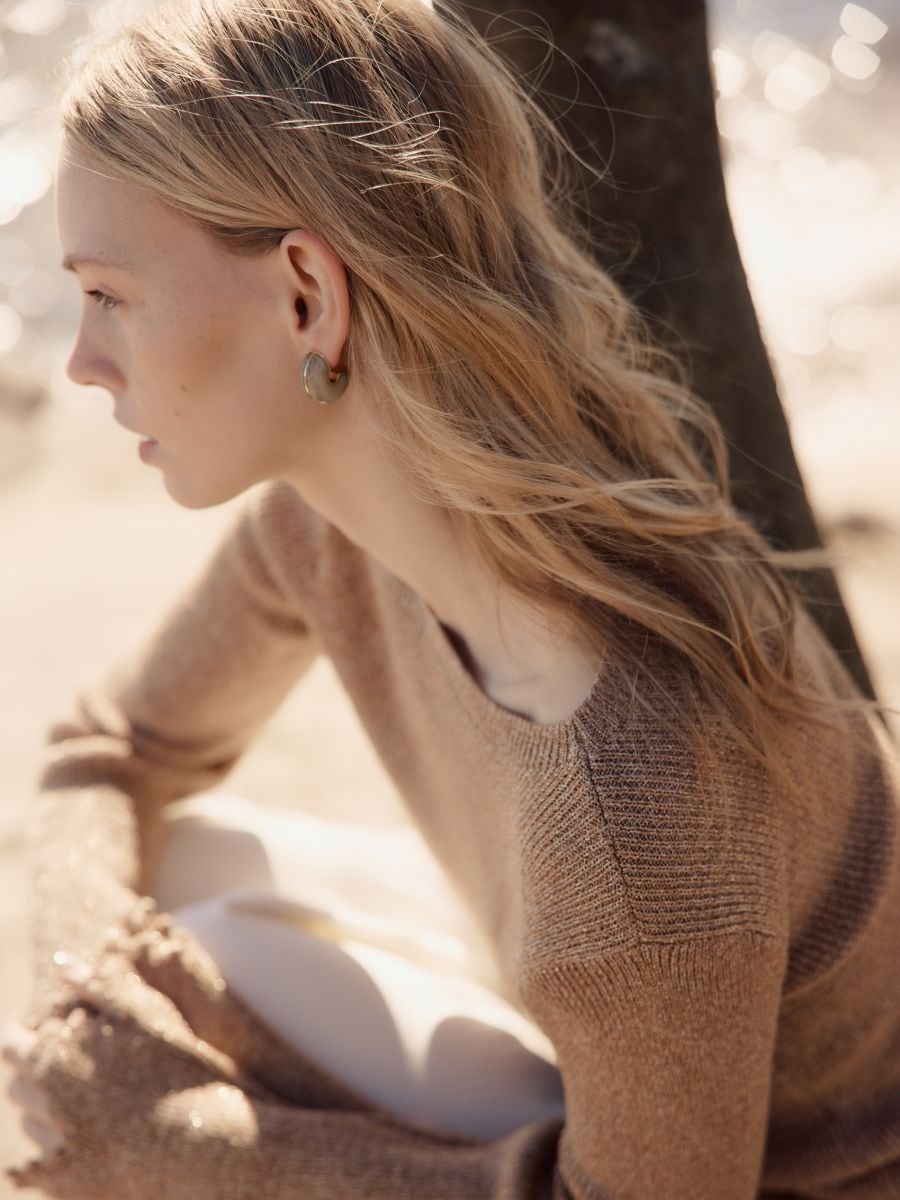 Circular drop earrings - multicolor - RESERVED - 2