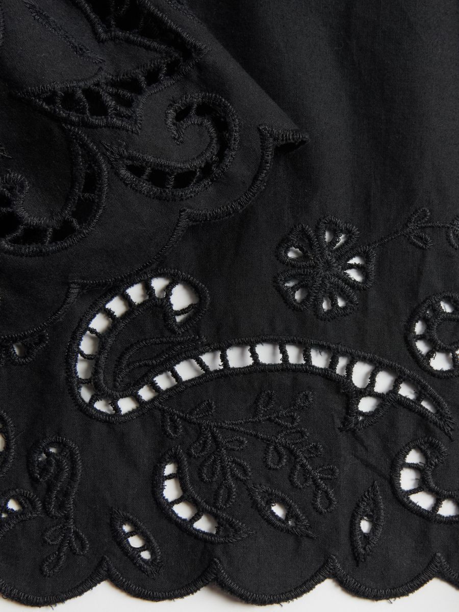 Shorts with broderie trim - black - RESERVED - 7