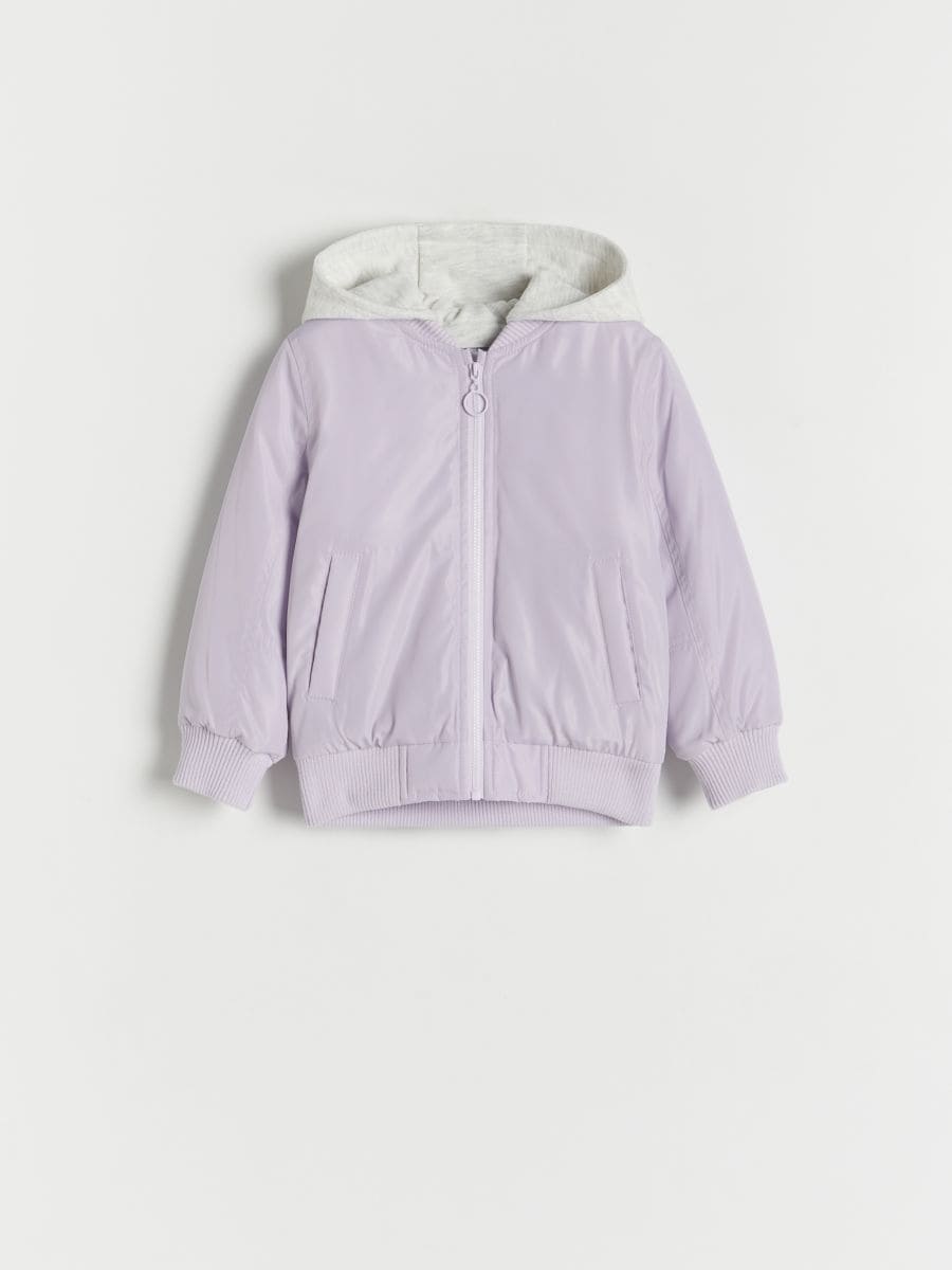 Bomber jacket with hood - lavender - RESERVED