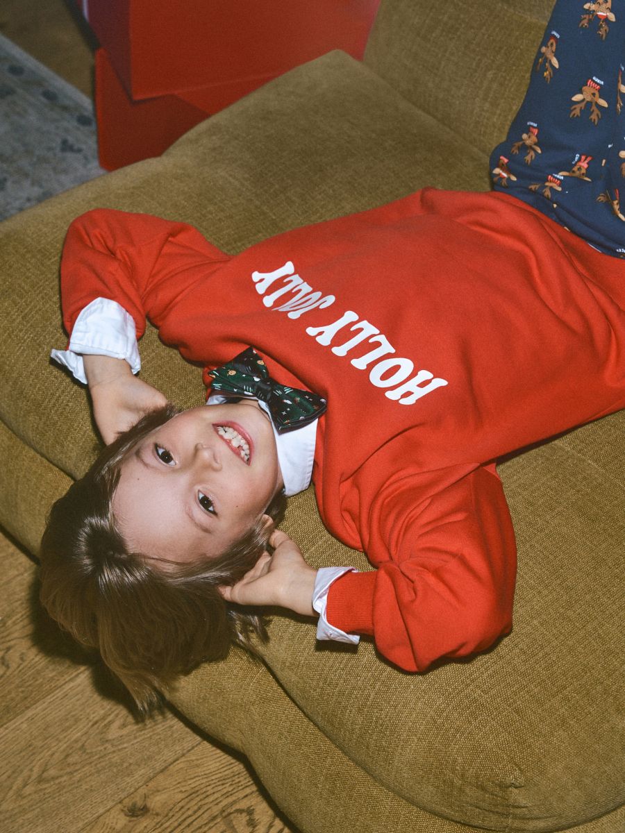 Printed sweatshirt - red - RESERVED