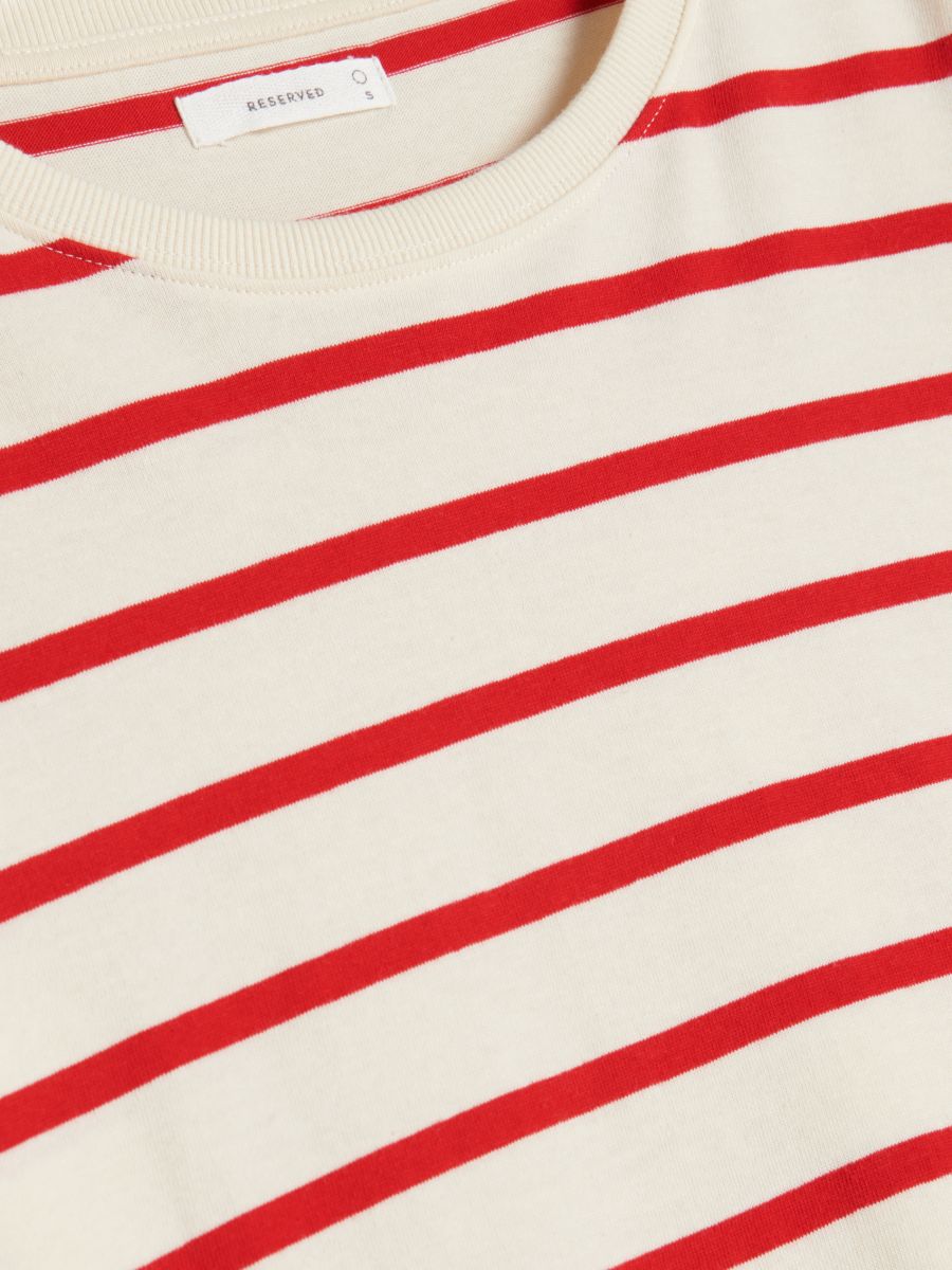 Regular fit stripe T-shirt - multicolor - RESERVED - 2