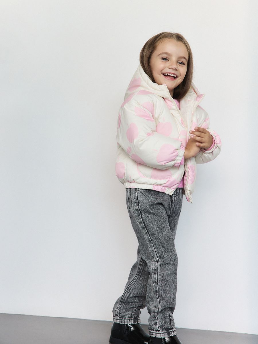 Jakna s pravim puhom - raznobarvna - RESERVED - 4