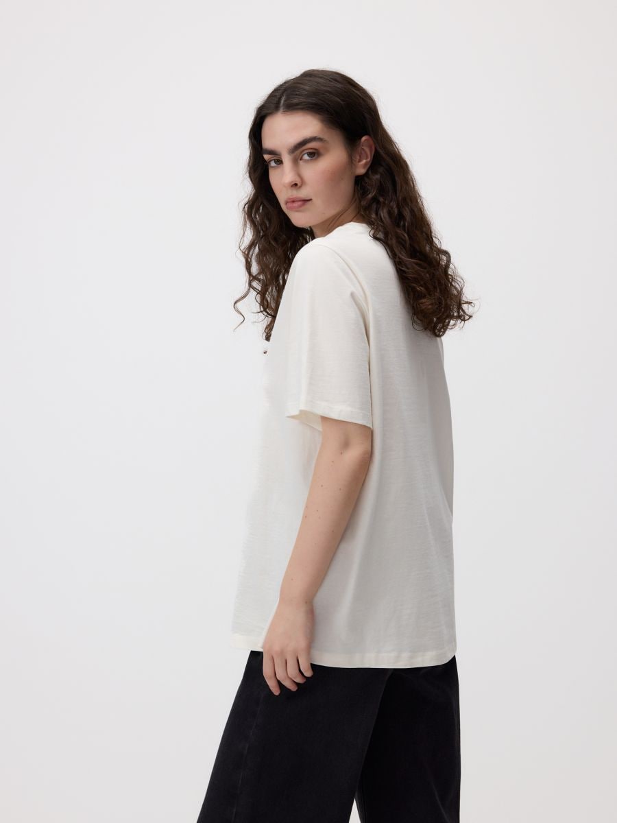 T-shirt with print - cream - RESERVED - 7