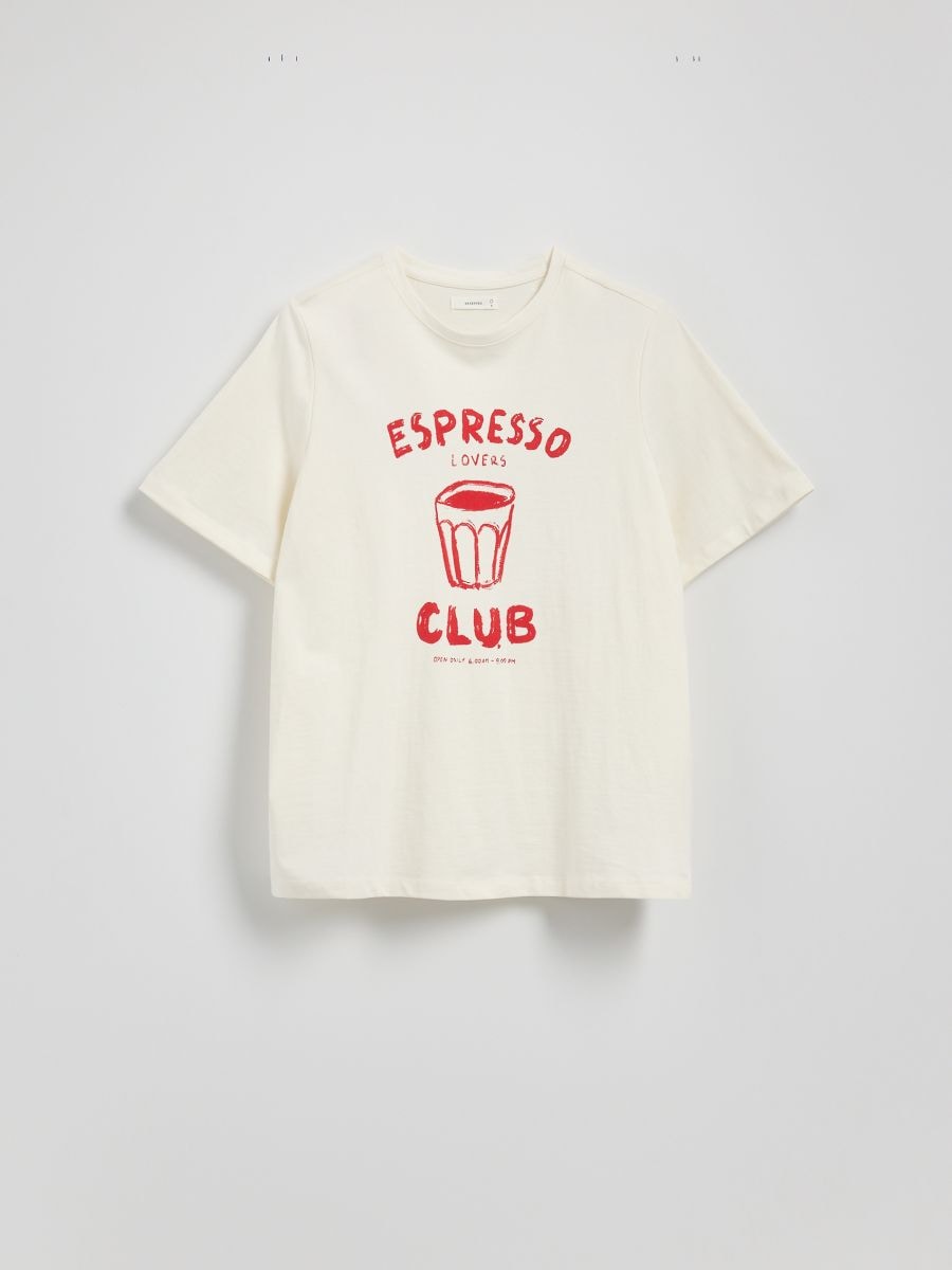 T-shirt with print - cream - RESERVED - 2