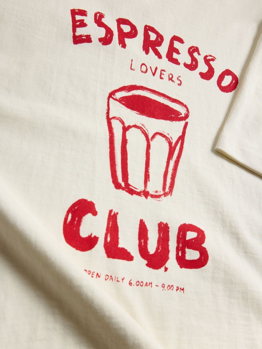 T-shirt with print - cream - RESERVED - 3