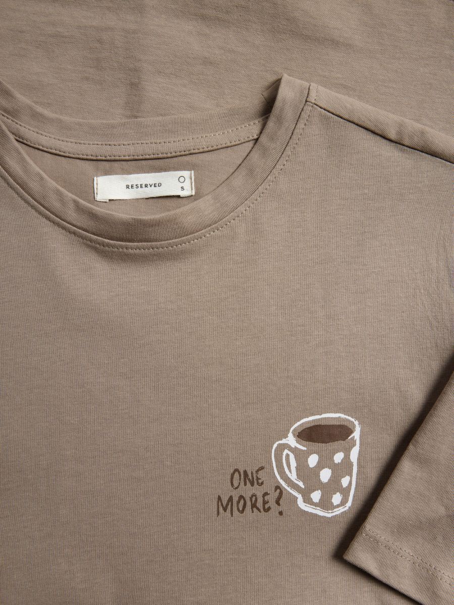 T-shirt with print - brown - RESERVED - 7