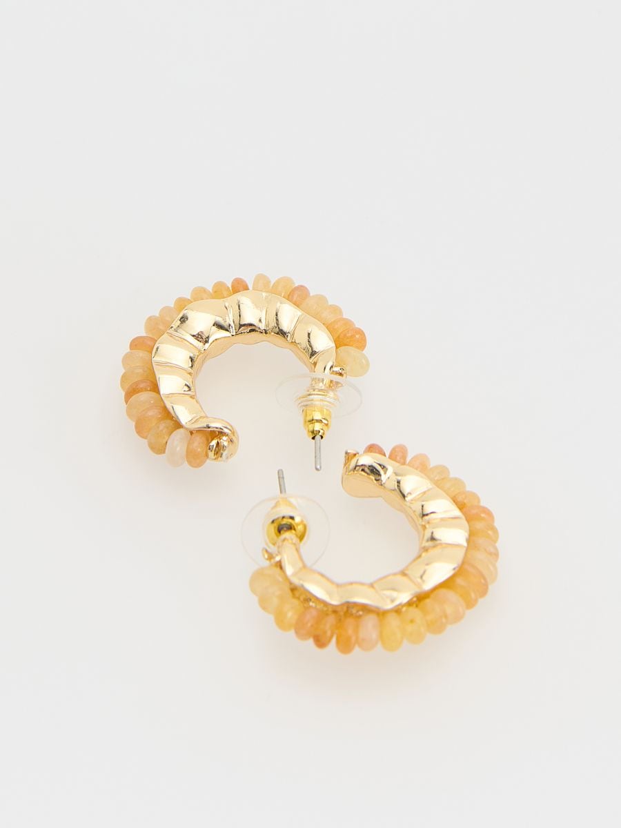 Earrings with gemstone details - multicolor - RESERVED - 2