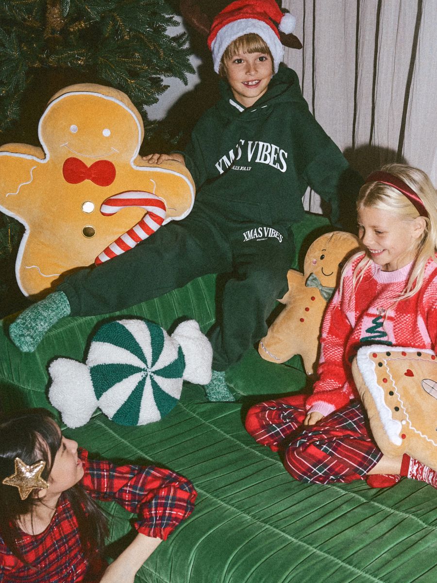 Szett pamutból, mintával - sötétzöld - RESERVED