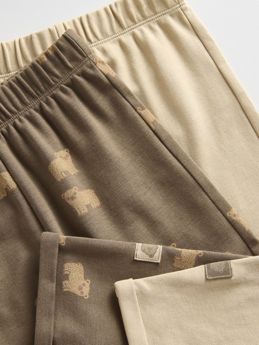 Hose aus Baumwolle, 2er-Pack - beige - RESERVED - 3