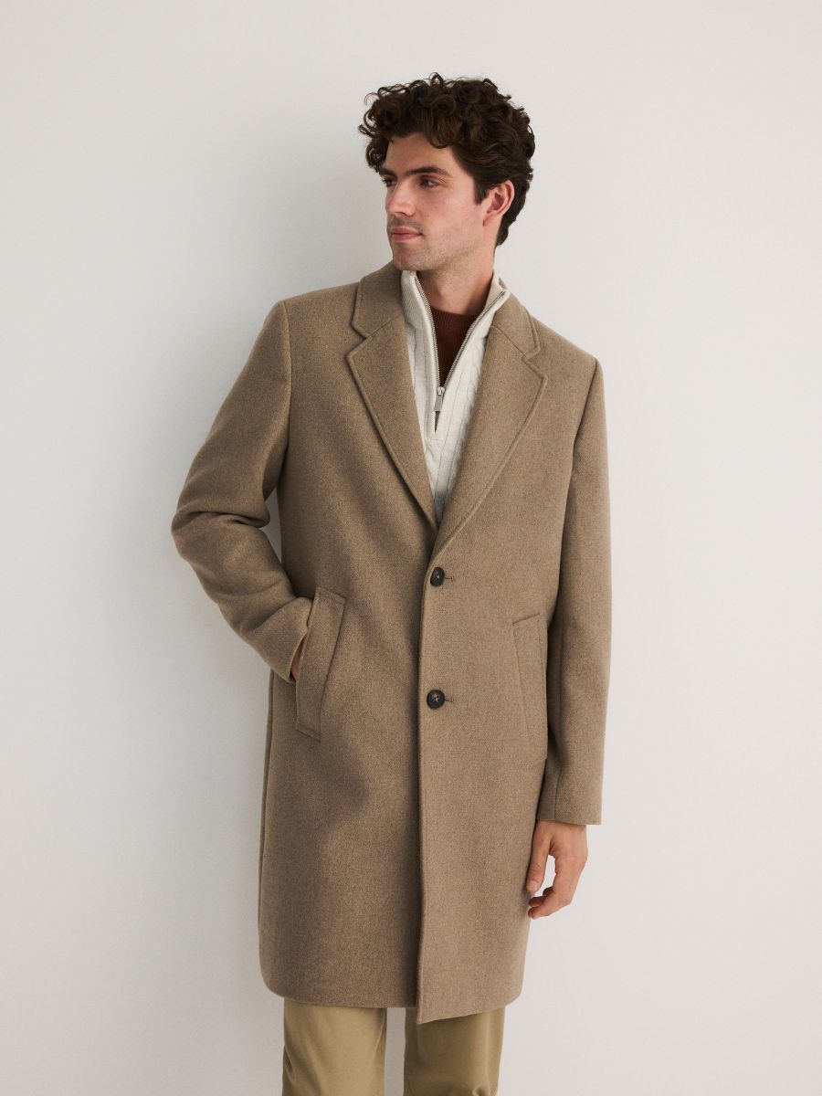 Reserved wool blend coat online