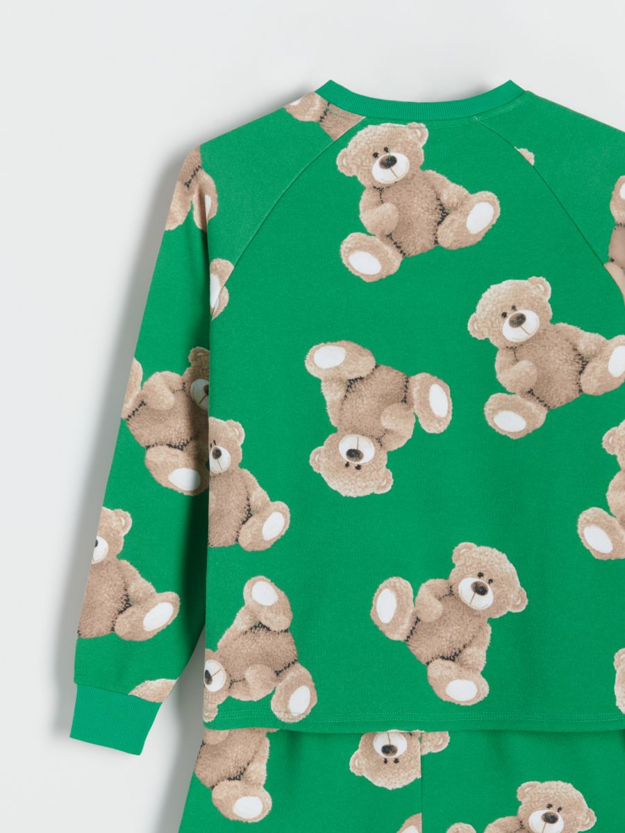 Two piece pyjama set with teddy bear pattern - green - RESERVED - 7