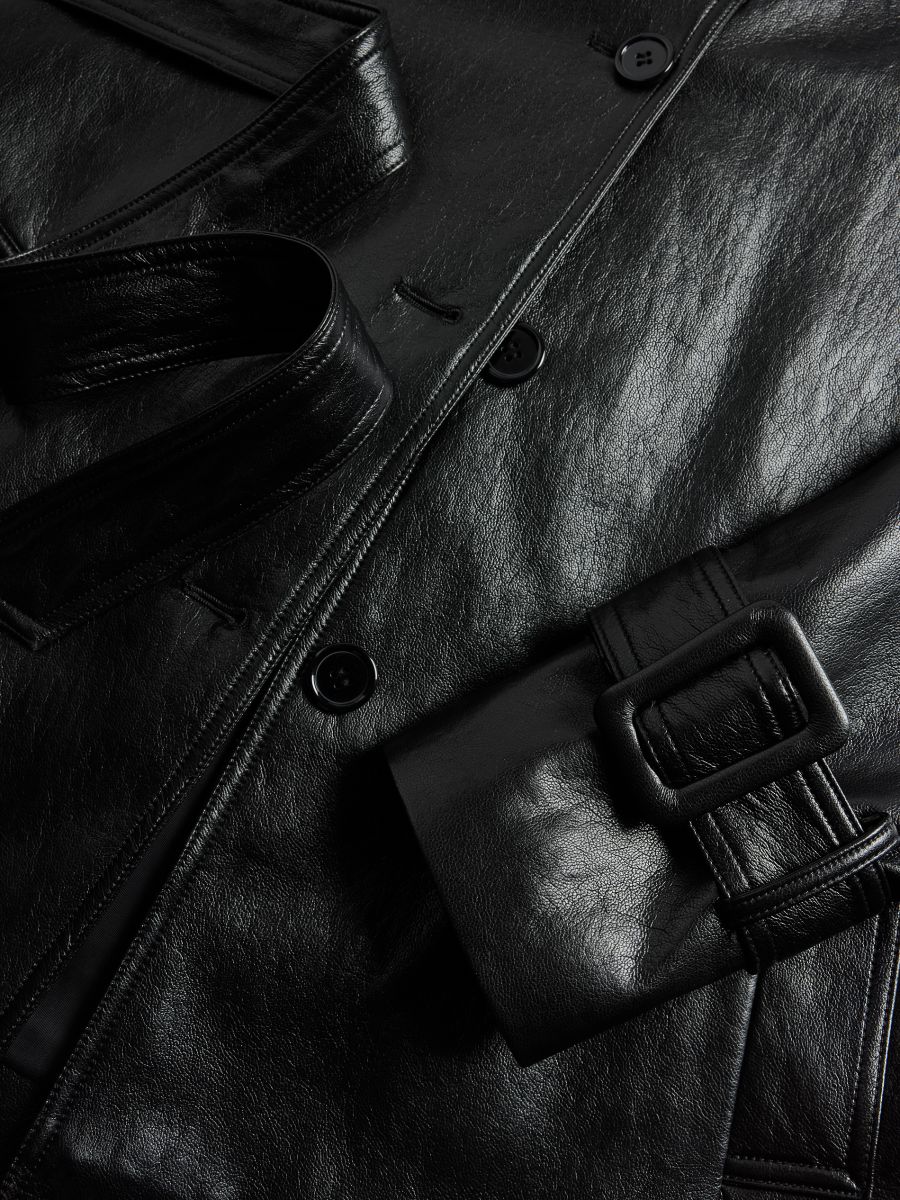 Kunstnahast jakk - must - RESERVED - 9