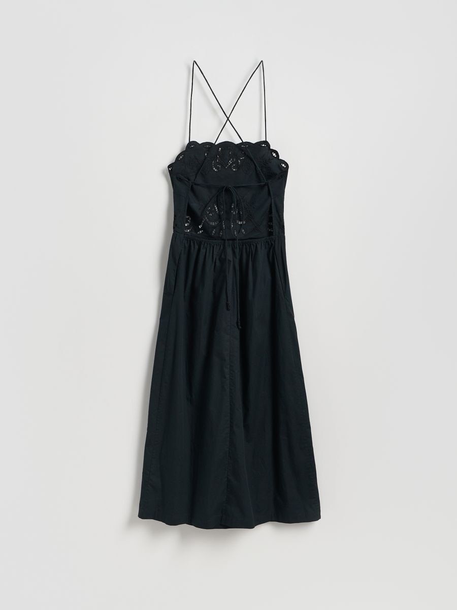 Dress with openwork pattern - black - RESERVED - 8
