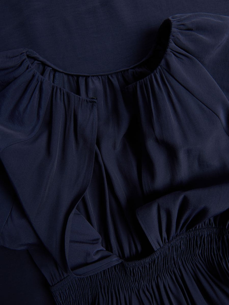 Maxikleid - marineblau  - RESERVED - 2