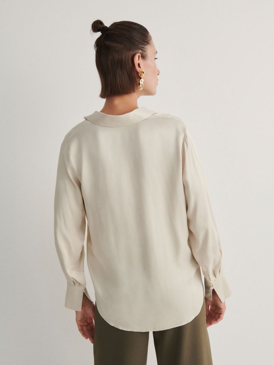 Viscose blouse - cream - RESERVED - 10