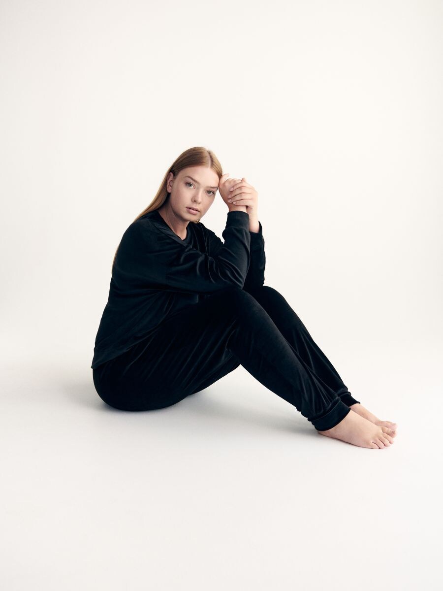 Velour pyjama set - black - RESERVED - 3