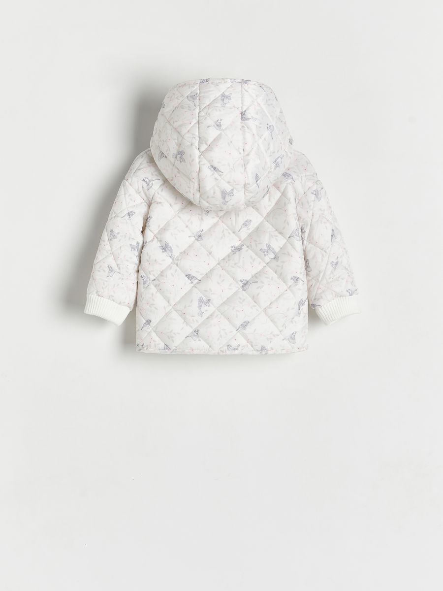 Quilted jacket with hood - cream - RESERVED - 2