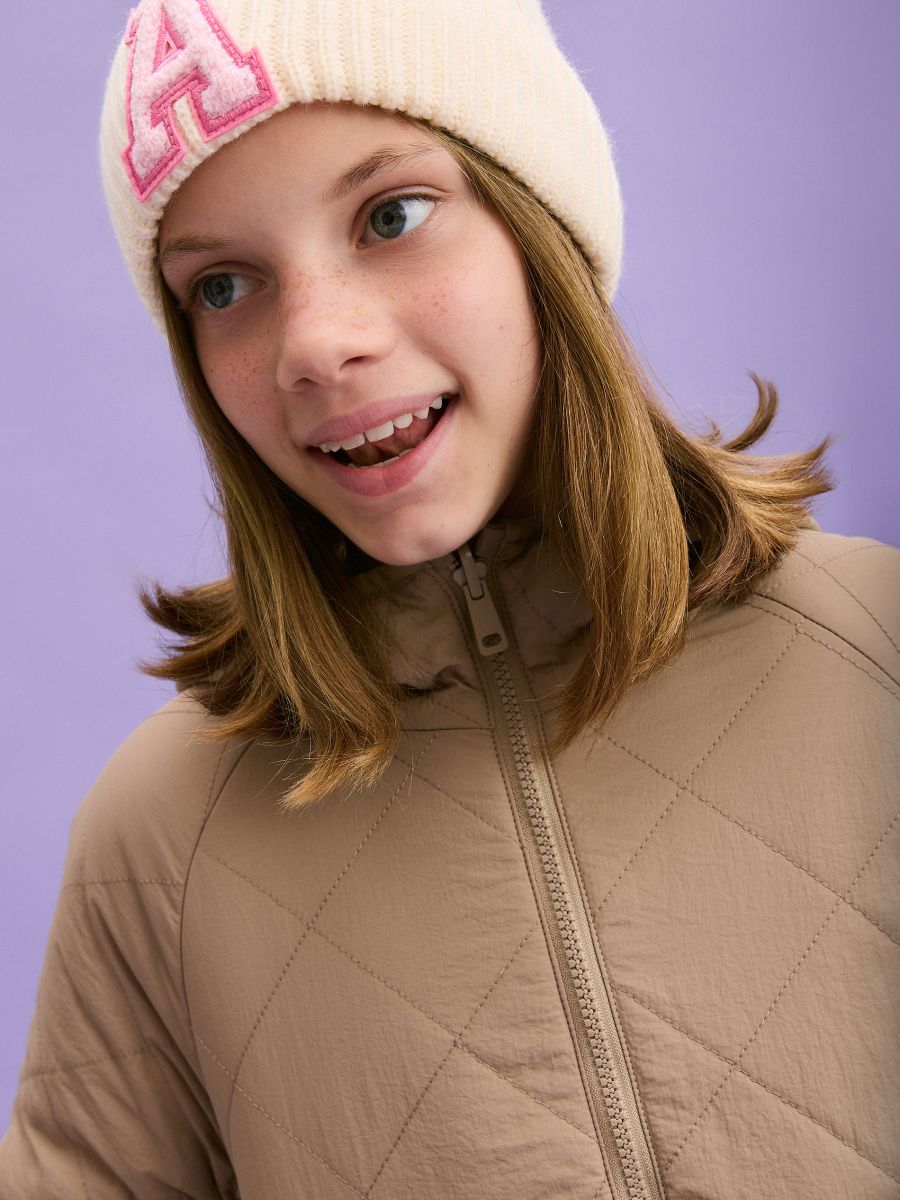Reversible jacket with hood - beige - RESERVED - 6
