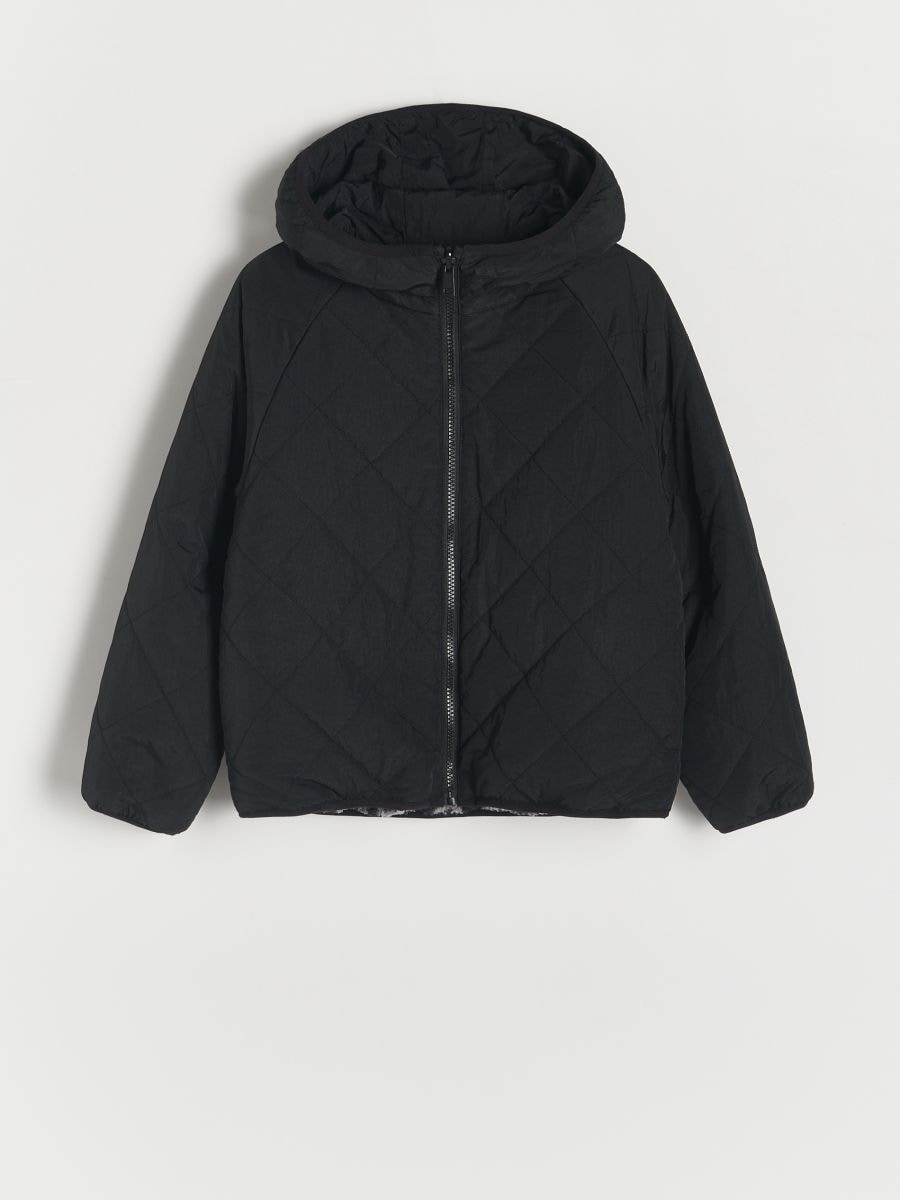 Reversible jacket with hood - black - RESERVED - 4
