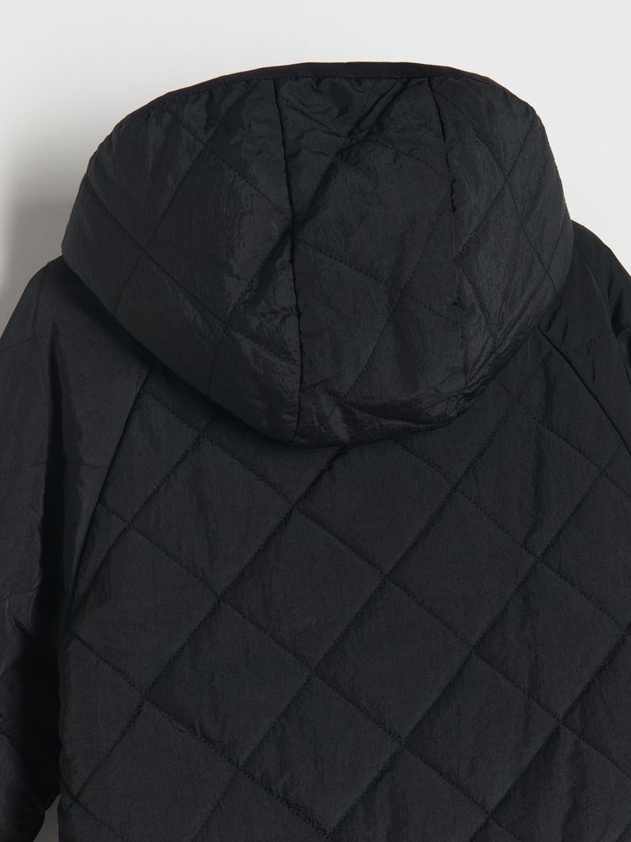 Reversible jacket with hood - black - RESERVED - 5
