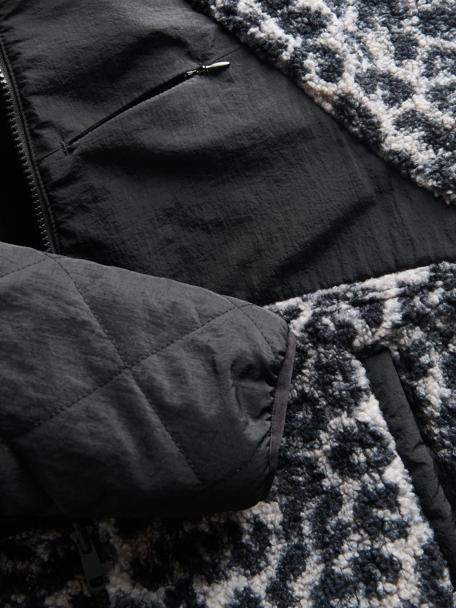 Reversible jacket with hood - black - RESERVED - 9
