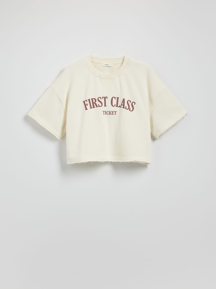 T-shirt with print - cream - RESERVED - 5