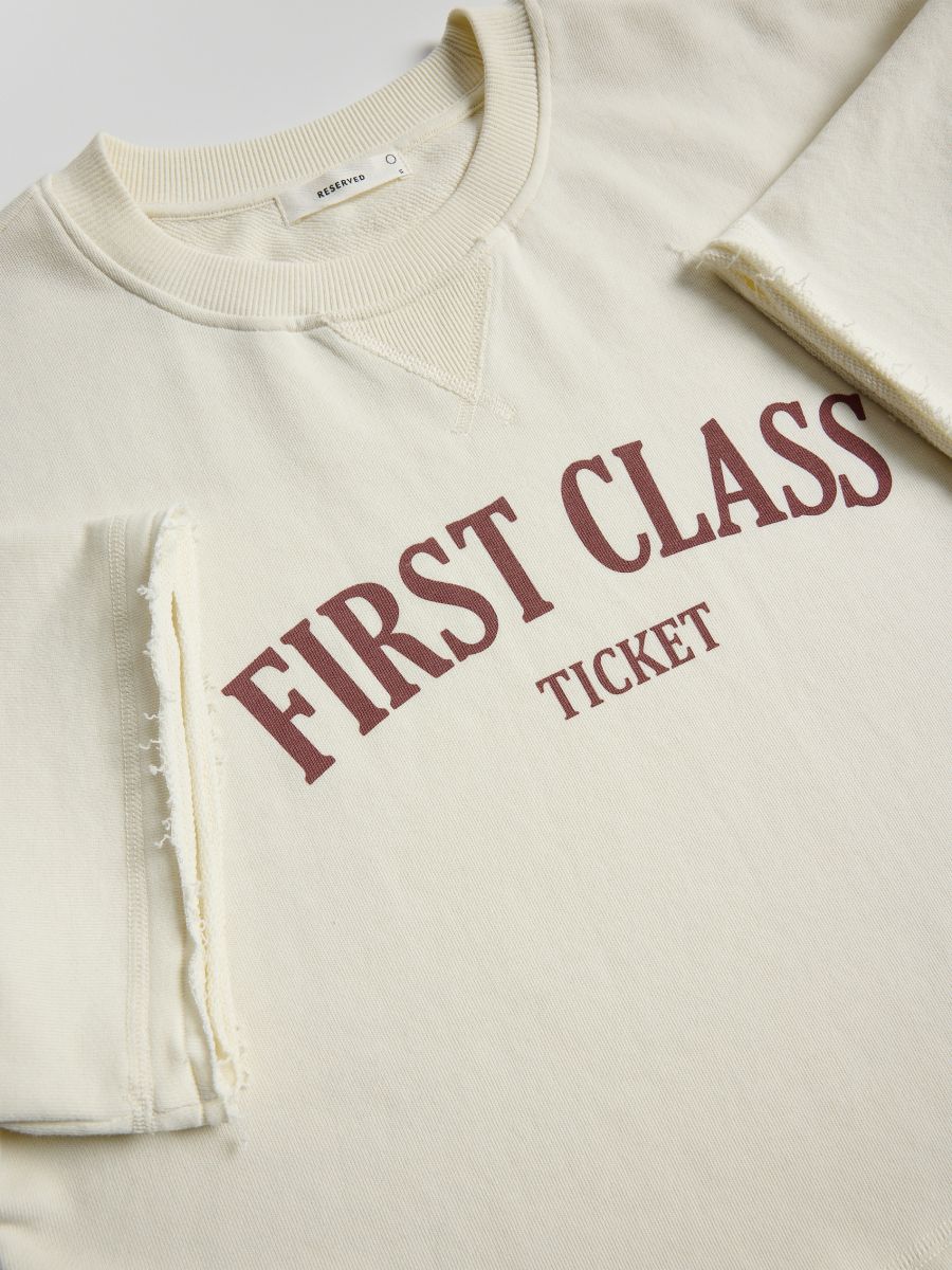 T-shirt with print - cream - RESERVED - 6