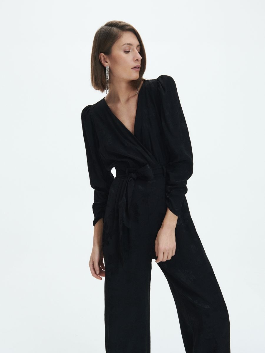 Viscose jumpsuit - black - RESERVED - 4