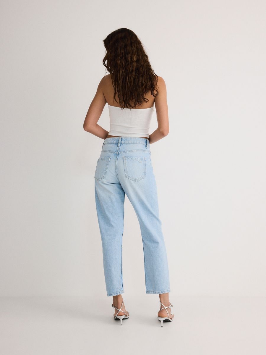 Mom fit jeans - blue - RESERVED