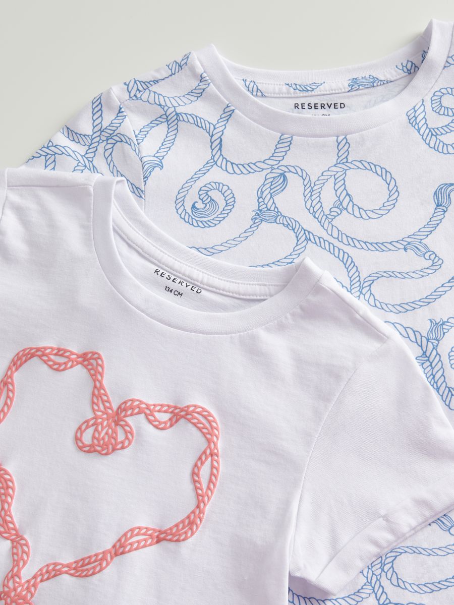 T-Shirts aus Baumwolle, 2er-Pack - bunt - RESERVED - 3