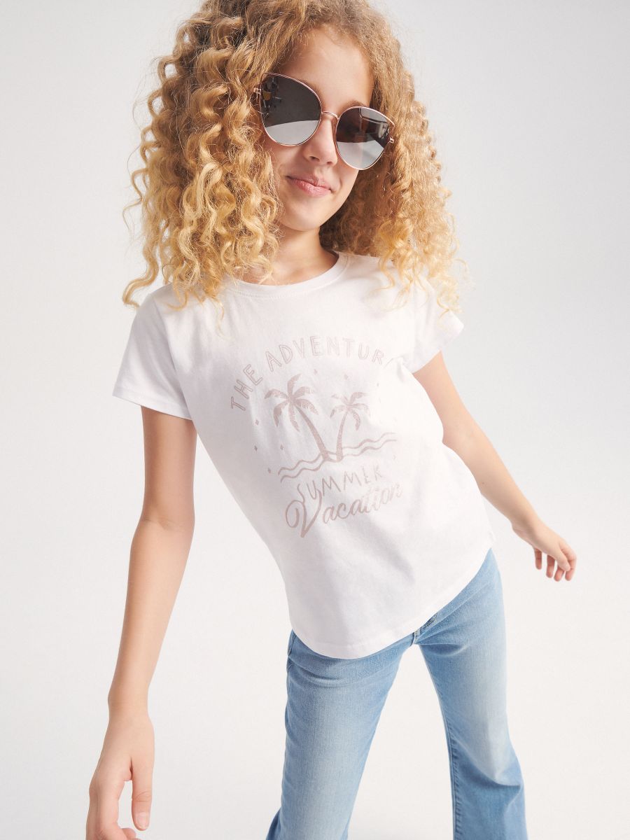 T-shirt with print - white - RESERVED - 3