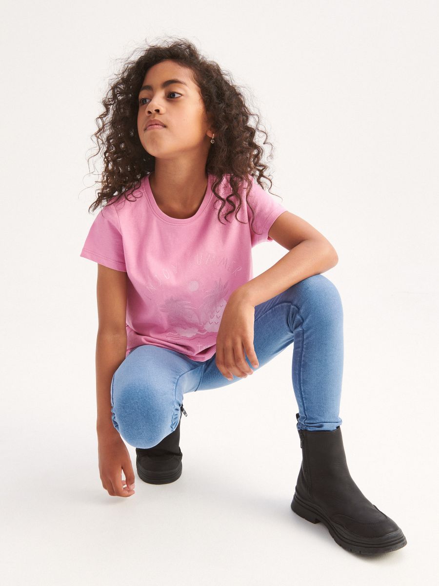 T-shirt with print - hot pink - RESERVED - 2