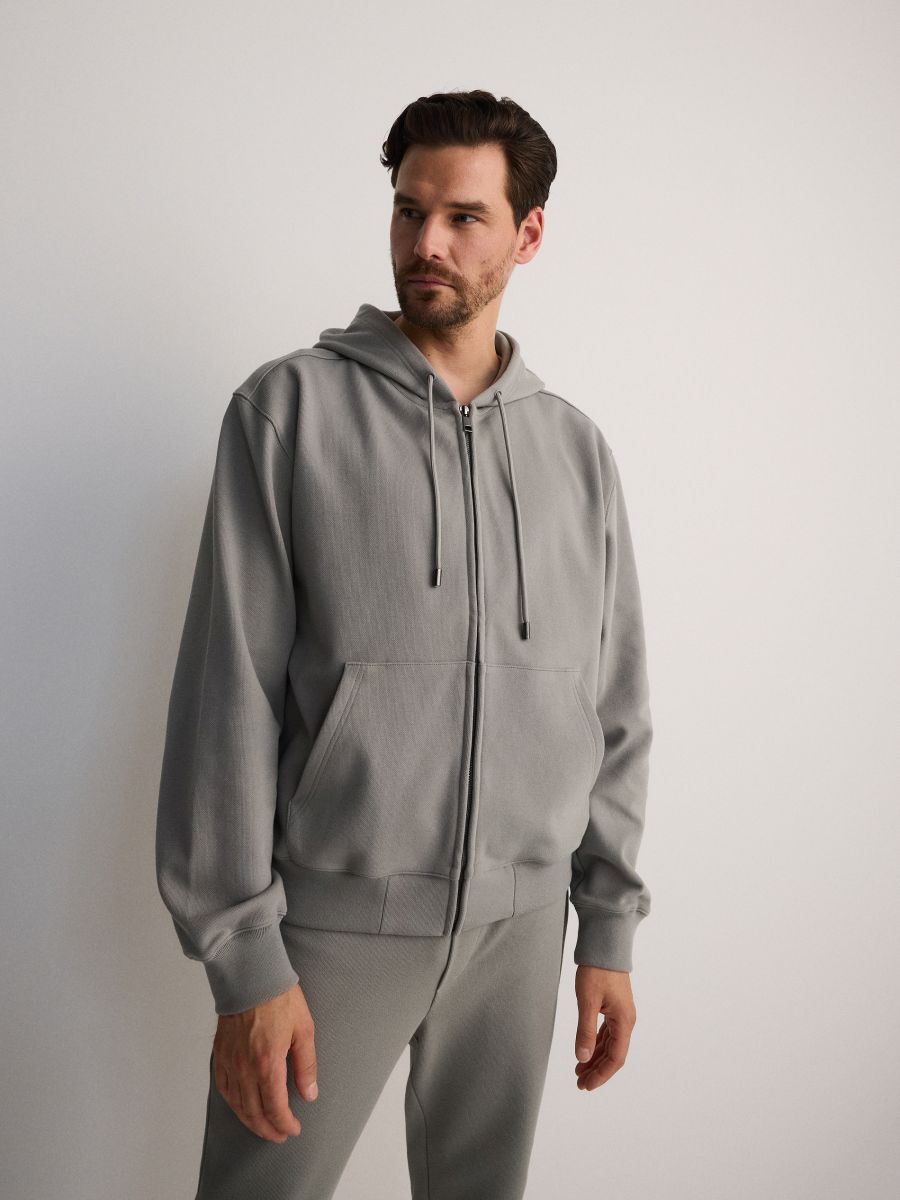 Zip up hoodie - pale green - RESERVED - 3