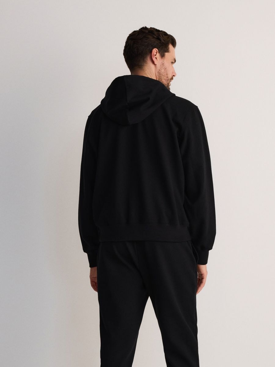 Zip up hoodie - black - RESERVED - 4