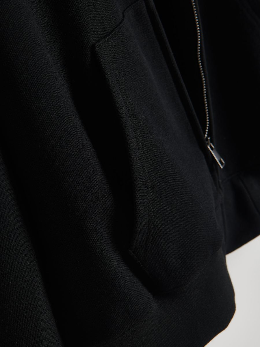 Zip up hoodie - black - RESERVED - 6