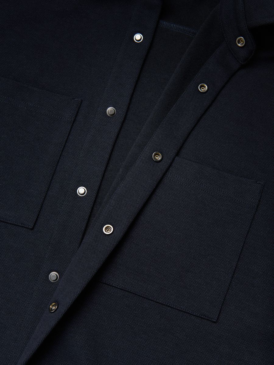 Camicia a maniche corte regular fit - blu scuro - RESERVED - 7