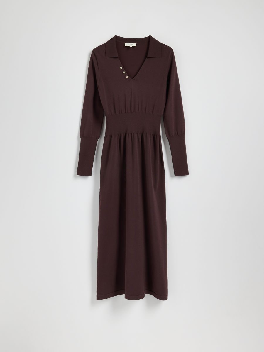 LADIES` DRESS - dark brown - RESERVED - 8