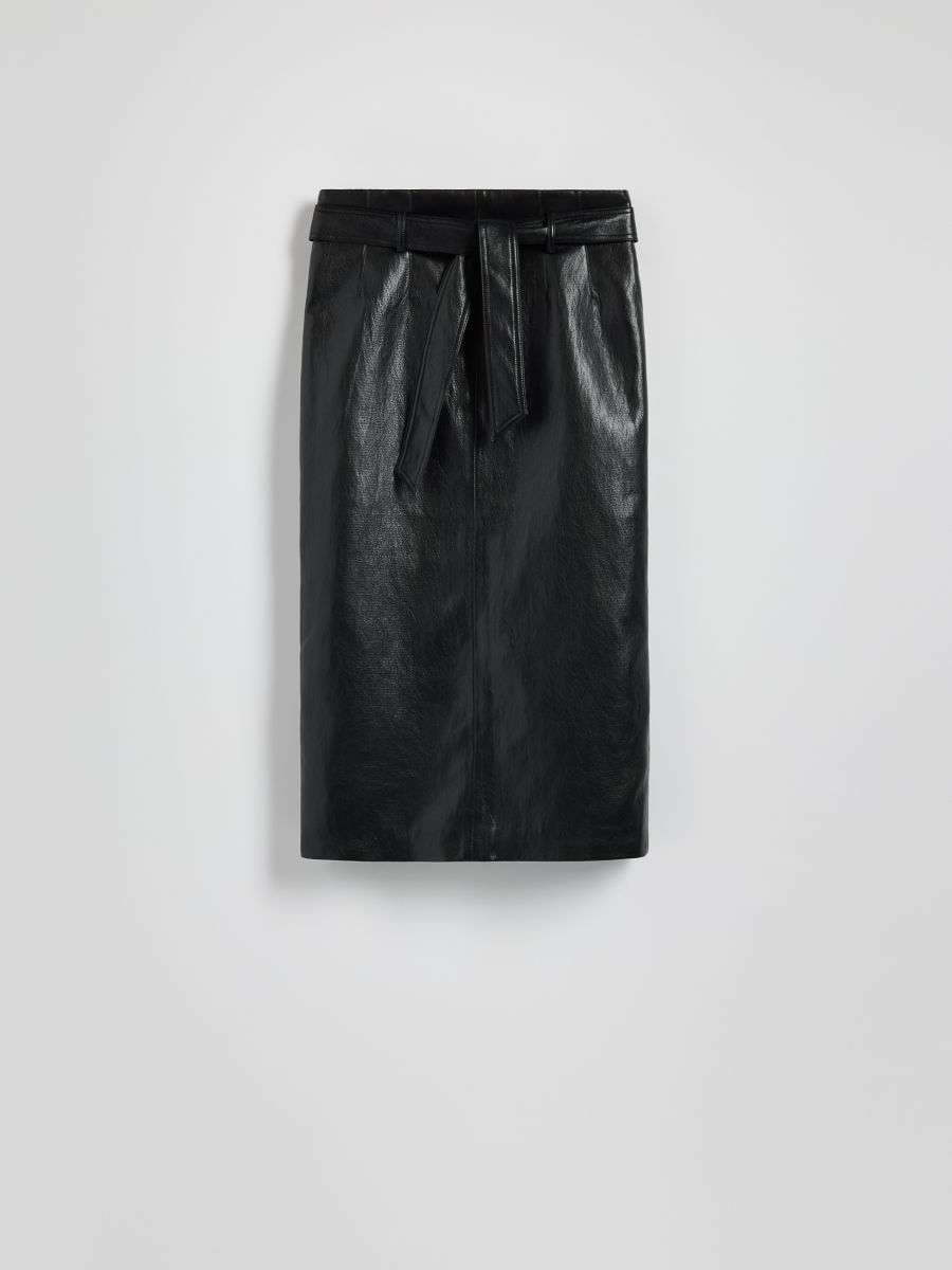 Gonna midi allacciata - nero - RESERVED - 8
