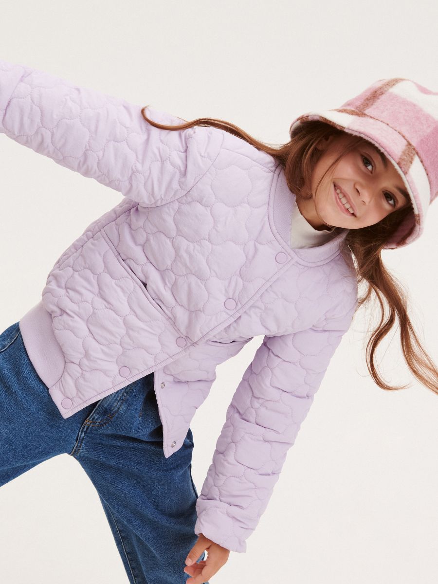 Jacket with decorative quilting - lavender - RESERVED - 6