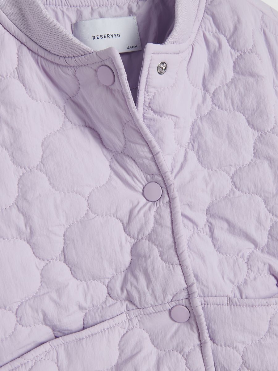 Jacket with decorative quilting - lavender - RESERVED - 7