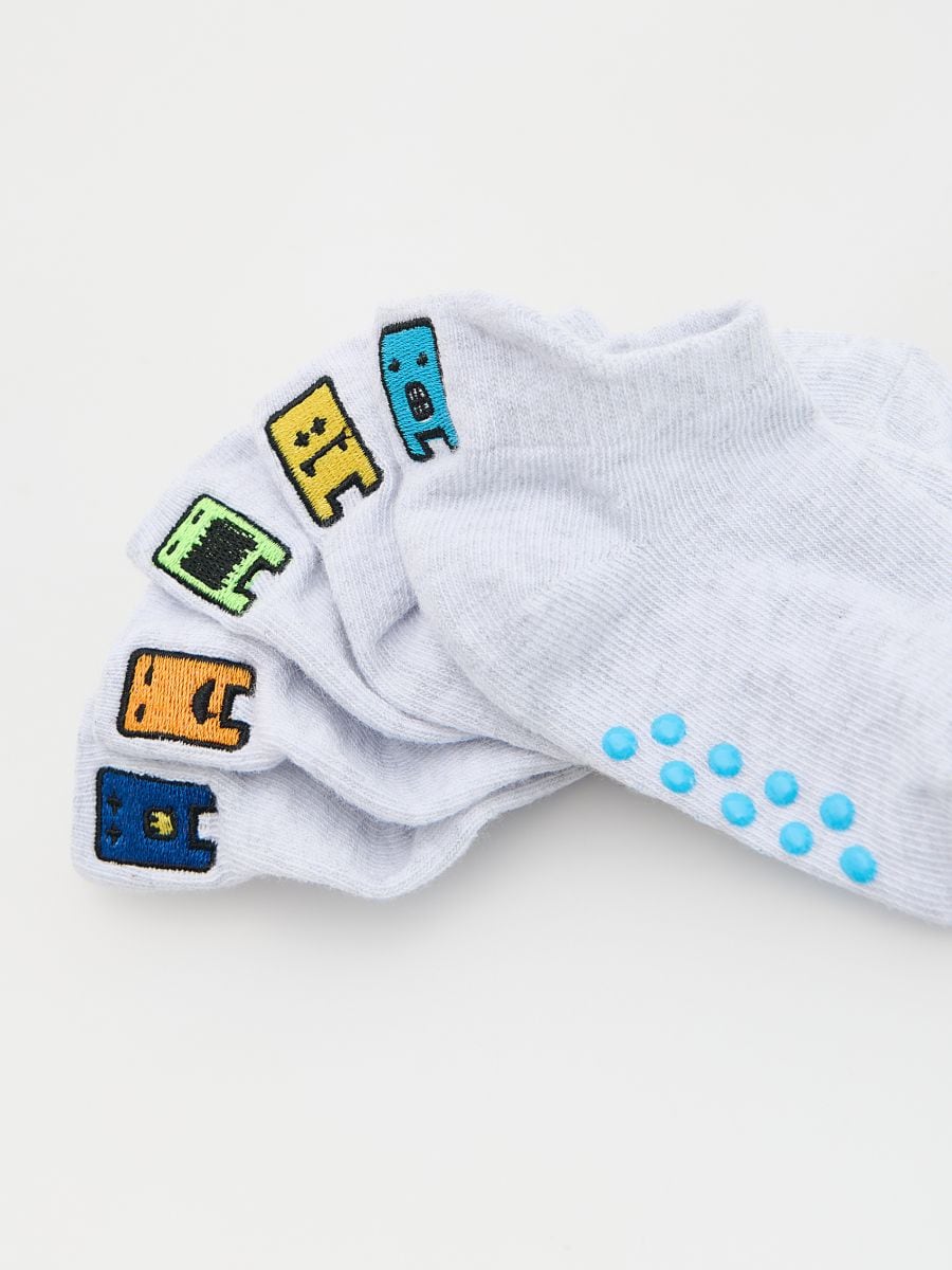 Cotton rich socks 5 pack - light grey - RESERVED - 2
