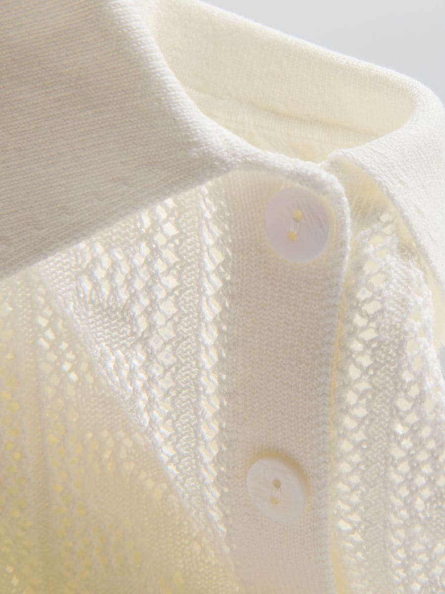 Knit shirt with viscose - nude - RESERVED - 2