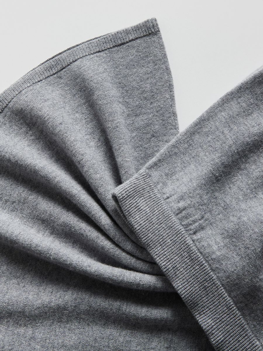 Wool maxi skirt - light grey - RESERVED - 6