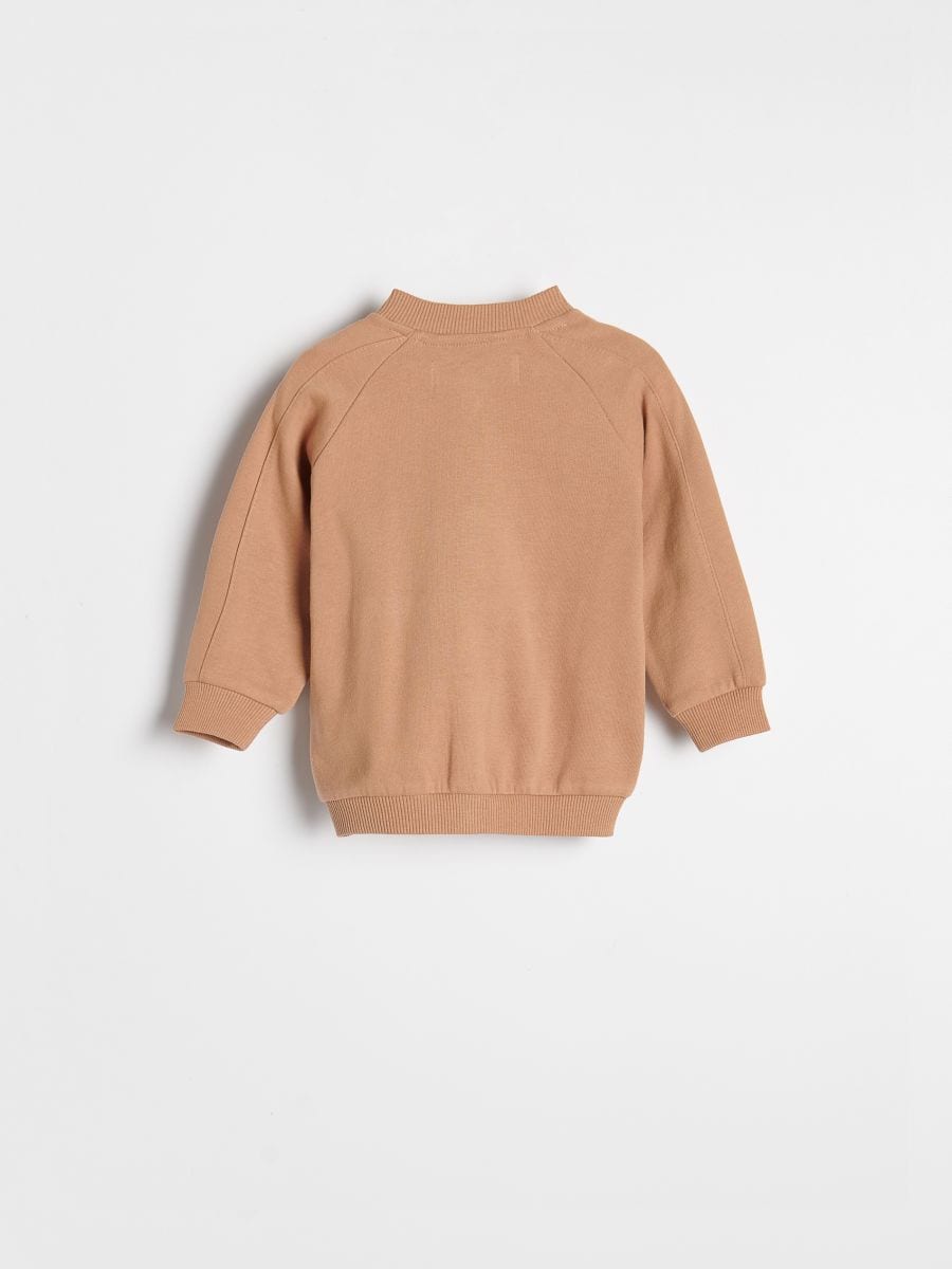 Zip up bomber sweatshirt - golden brown - RESERVED - 2