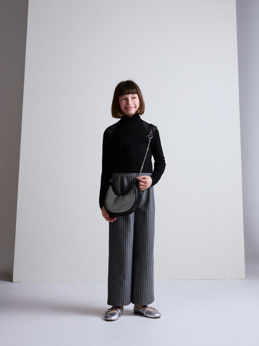 Blouse with transparent inserts - black - RESERVED - 4